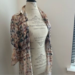 Silk Button Up Shirt